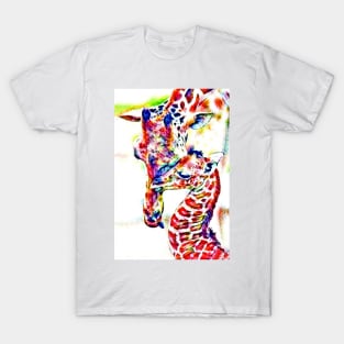 Colorful Unconditional Love Giraffe T-Shirt